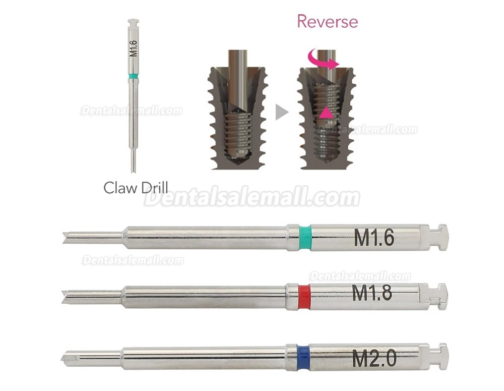 Universal Implant Fractured Screw Removal Kit Implant Broken Screw Retrieval Set